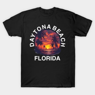 Daytona Beach - Florida (with White Lettering) T-Shirt